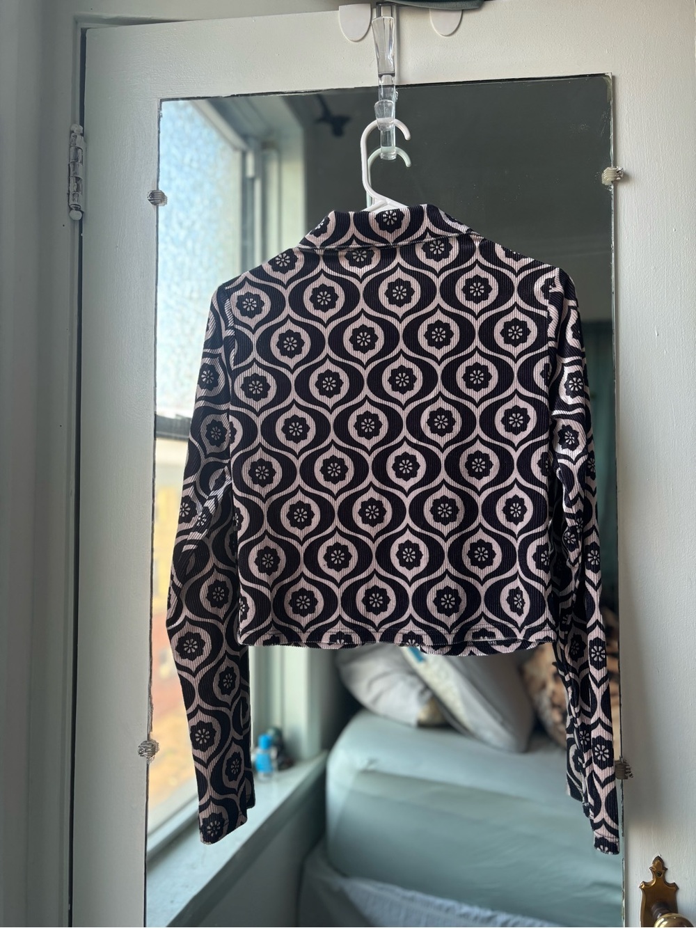 70s Retro Ribbed Button Down - Picture 2 of 2